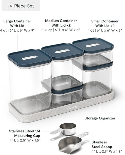 Caraway 14-Piece Glass Airtight Food Storage Containers - Image 3