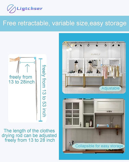 Ligtchser Portable Travel Garment Rack, Folding Clothes Rack - Image 3