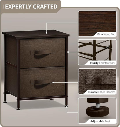 Sorbus Nightstand with 2 Drawers - Image 4
