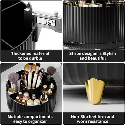 360° Rotate Makeup Brush Holder Organizer, Makeup Organizers Countertop - Image 5