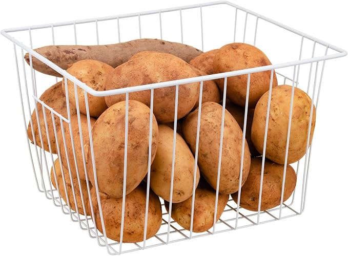 Freezer Wire Baskets Storage Organizer, Household Storage Metal Wire Bins - Image 4
