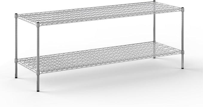24" Deep x 72" Wide x 27" Height Wire Shelving Kit | 2-Tier | NSF Commercial by Regal+Altair
