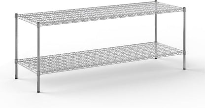 24" Deep x 72" Wide x 27" Height Wire Shelving Kit | 2-Tier | NSF Commercial by Regal+Altair