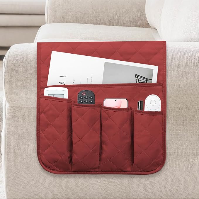 Armchair Caddy for Recliner, Couch Caddy Storage Organizer by AUVCAS