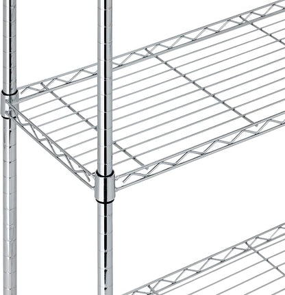 Amazon Basics 5-Shelf Adjustable Heavy Duty Steel Wire Rack Storage Shelving - Image 3