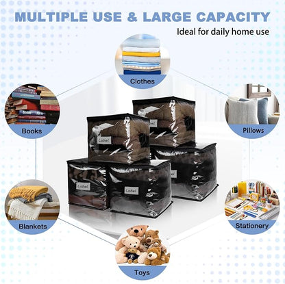 Clear Zippered Storage Bags Plastic Sweater Storage Bags - Image 4