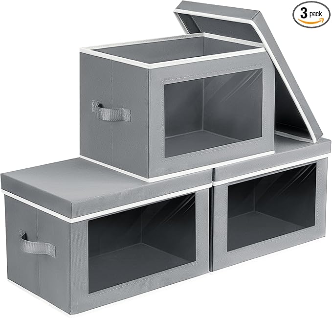 Homsorout Storage Bins with Lids by Homsorout