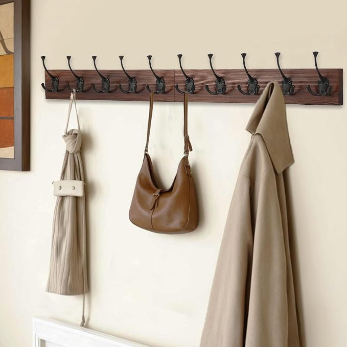 IBosins 34'' Coat Rack Wall Mount - Image 3