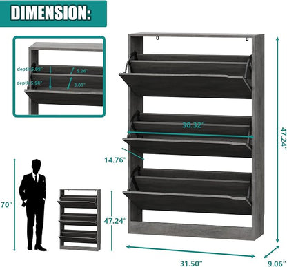 Xixini Shoe Storage Cabinet for Entryway - Image 2