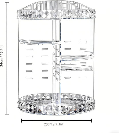 Asixxsix Rotating Makeup Organizer, Makeup Storage Carousel Tower - Image 2