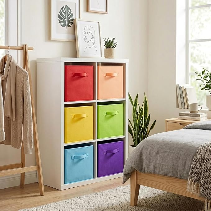 ShellKingdom Storage Bins, Foldable Fabric Storage Cubes And Cloth Storage - Image 5