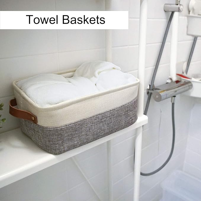 HNZIGE Small Storage Baskets for Organizing Fabric Baskets for Shelves - Image 5