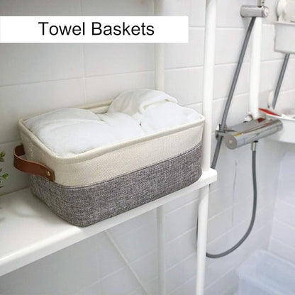 HNZIGE Small Storage Baskets for Organizing Fabric Baskets for Shelves - Image 5