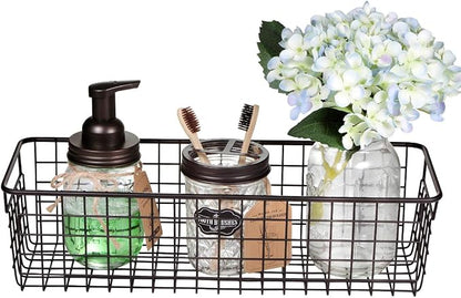 SheeChung Wire Storage Baskets, Metal Toilet Paper Basket Holder, Bronze | 2 - Image 8