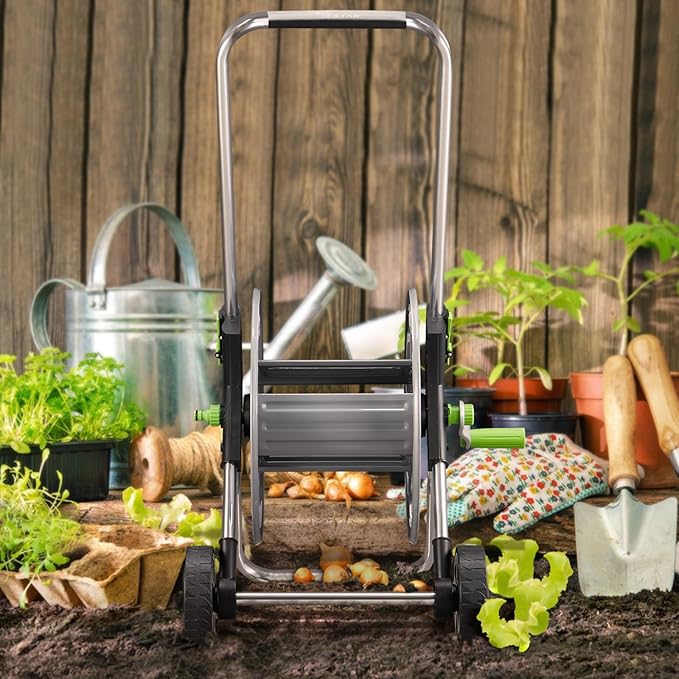 Garden Hose Reel Cart, Holds 75-150 Feet of 5/8-Inch Hose, Portable Hose Reel - Image 7