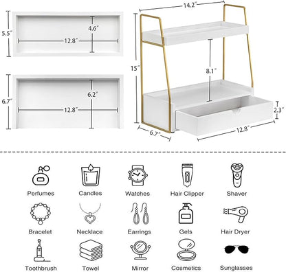 2-Tier Bathroom Organizer Countertop - Image 6
