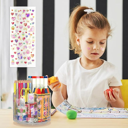 Acrylic Pencil Organizer for Desk 4 Compartments - Image 7