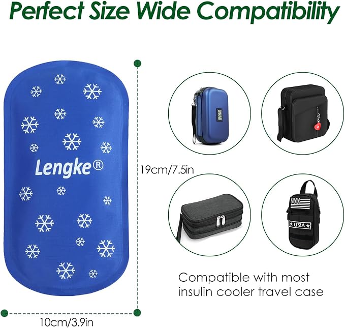 YOUSHARES Ice Pakcs for Insulin Cooler Travel Case - Image 3