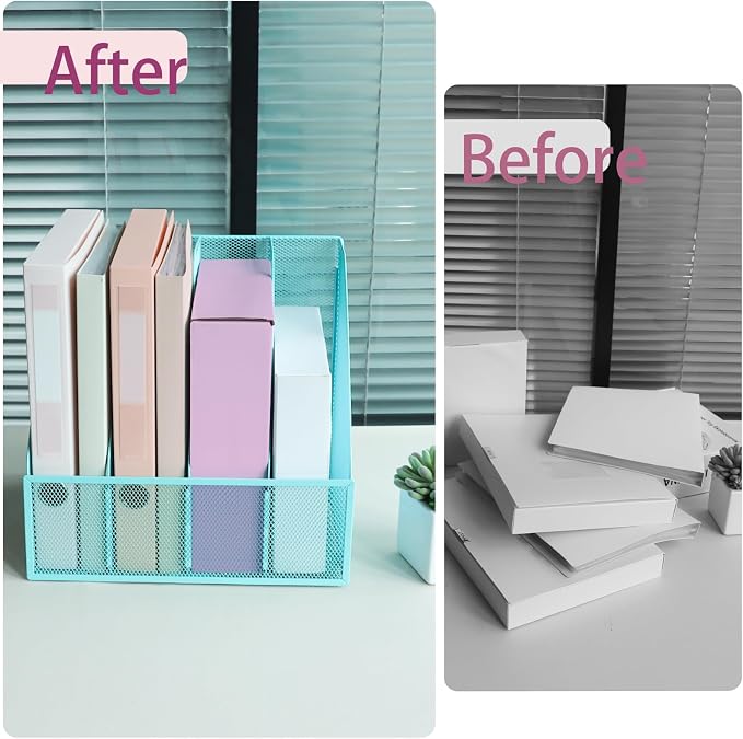 Desk Organizers, Metal Magazine File Holder - Image 5