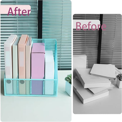 Desk Organizers, Metal Magazine File Holder - Image 5