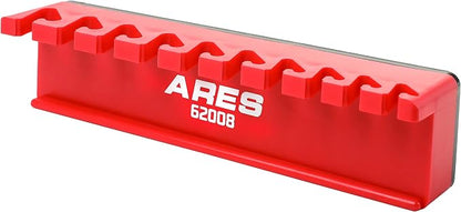 ARES 62008-10-Piece Red Magnetic Wrench Organizer by ARESTool