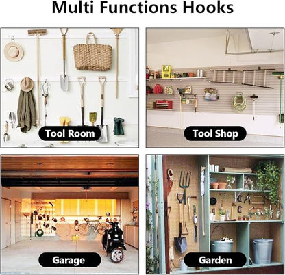 HOME MASTER HARDWARE 12 Pack 4-Inch Heavy Duty Garage Storage Wall Hooks - Image 4