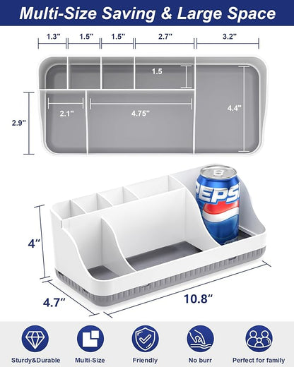 Bathroom Counter Organizer and Storage, 7 Slots Detachable Toothbrush Holders - Image 4
