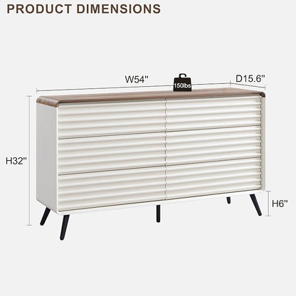 RedLemon 6 Drawers Dresser for Bedroom, Chest of Drawers - Image 2