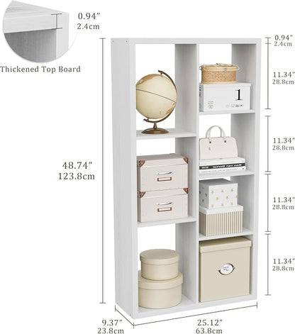 Cube Storage Organizer Bookcase, Decorative 11 inch Open Back Cubical Shelf - Image 3