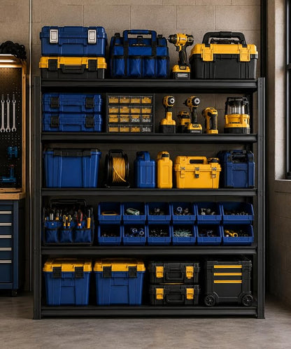Rust-Resistant Garage Shelving Unit, Heavy Duty All-Steel Storage Rack by Notmise