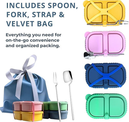 2 Pack Reusable Silicone Snack Containers - Image 4