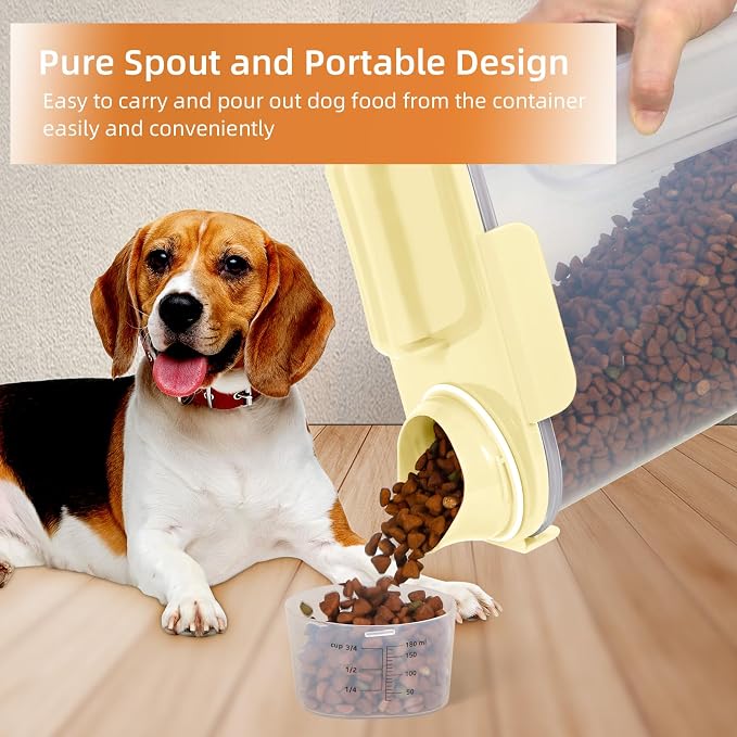 5-7Lbs Cat Dog Storage Container, Portable Pet Food Containers - Image 2