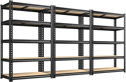 REIBII 2020LBS Storage Shelves 5 Tier Garage Shelving Heavy Duty Adjustable by REIBII