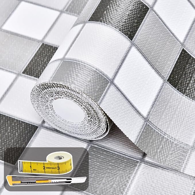 Drawer and Shelf Liner for Kitchen Cabinet: 23.6 in X 20 Ft Non Slip Waterproof by Kimhan