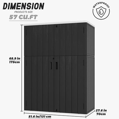 Vertical Outdoor Storage Cabinets, Plastic Sheds&Outdoor Storage - Image 3