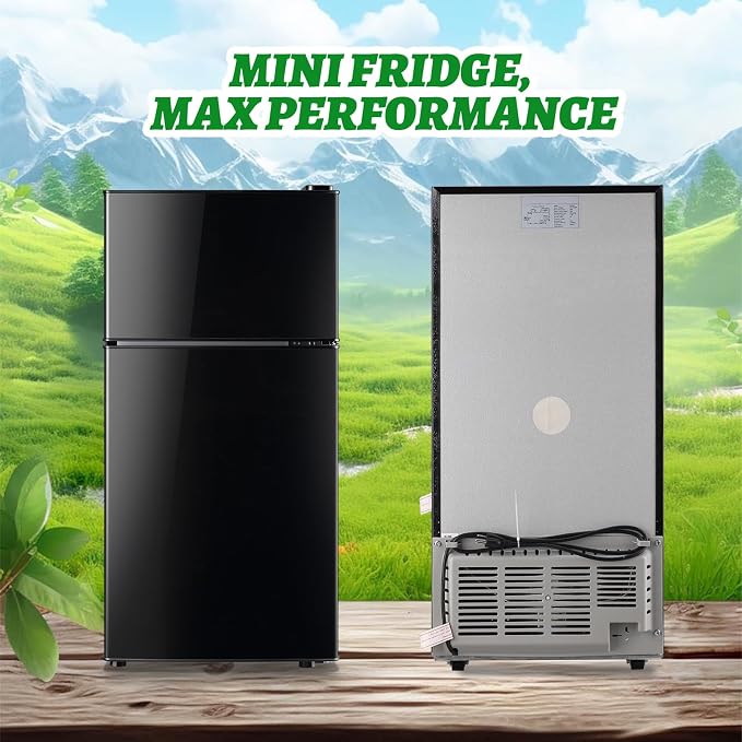 2.4 Cu.ft Mini Fridge with Top Freezer Apartment Size Dual Door Compact - Image 9