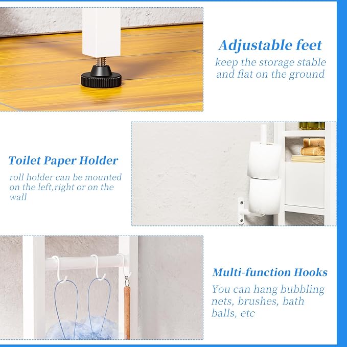 Simple Trending 4 Tier Over The Toilet Storage - Image 5