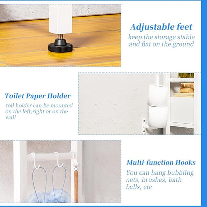 Simple Trending 4 Tier Over The Toilet Storage - Image 5