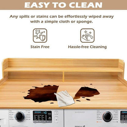 Royxen Laundry Countertop with 2-Tier Shelf Universal Fit, Washer and Dryer - Image 4