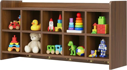 Wall Cubbies, 10 Cubby Storage Organizer by Unknown