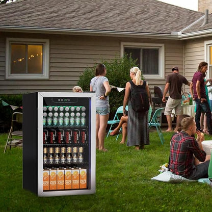 3.0 Cu.ft Beverage Refrigerator Cooler, 105 Can Mini Fridge - Image 6