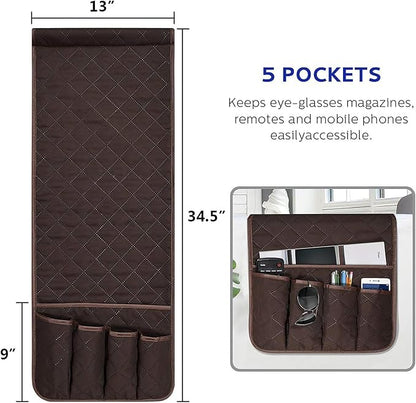 Sofa Armrest Organizer Non-Slip Arm Chair Bedside Caddy Storage Organizer - Image 7