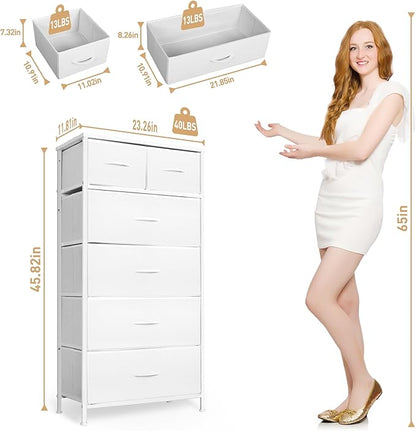 Mifuro Tall Dresser for Bedroom, Vertical Storage Organizer Tower - Image 3