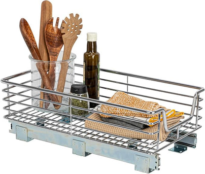 Household Essentials Chrome-Plated Steel Pull-Out Organizer by HouseholdEssentials