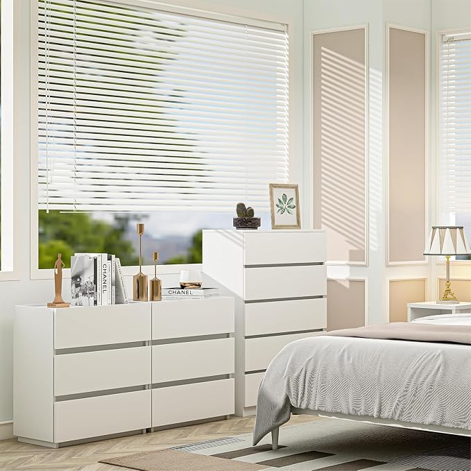 furtble 5 Drawer Dresser, Modern 43.6" Tall Dressers Chests of Drawers Clothing - Image 7