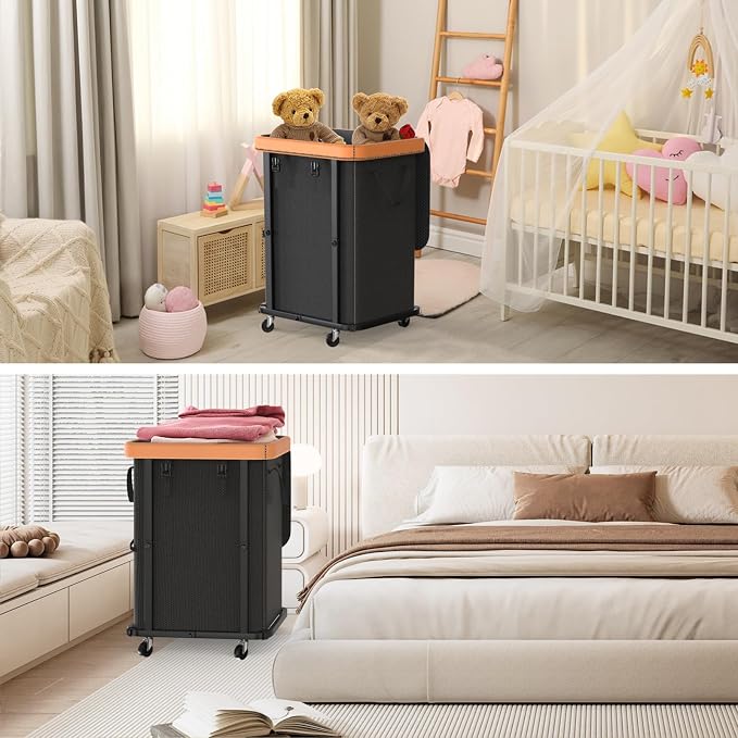 150L Large Fashion Laundry Basket - Image 7