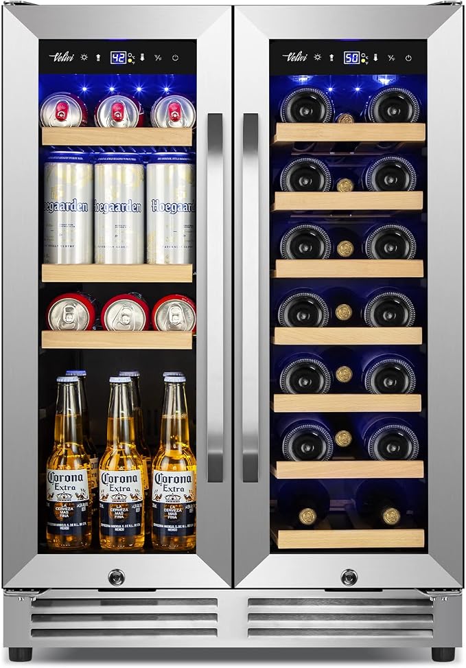 Wine and Beverage Refrigerator Upgraded, 24 Inch Beverage Refrigerator Cooler - Image 8