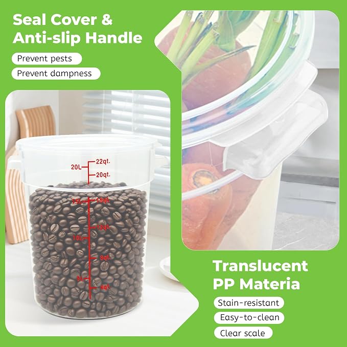 4 Pack Round Food Storage Containers - Image 5