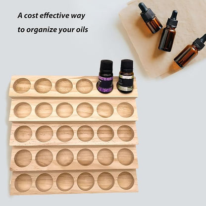 Wooden Essential Oil Display Stand 5 Tier Essential Oil Holder Solid Wood - Image 3