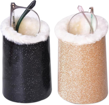 Baitaihem 2 Pack Plush Lined Eyeglasses Holder Stand Protective Glasses Holder by WelcometoBaitaihem